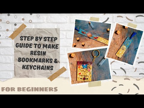 Guide to make Epoxy Resin Bookmarks & Keychain for Beginners | Step by Step Guide on Epoxy Resin
