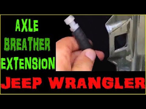 Jeep Wrangler Axle Breather Extension Front and Rear Hose Tube DIY JK JKU