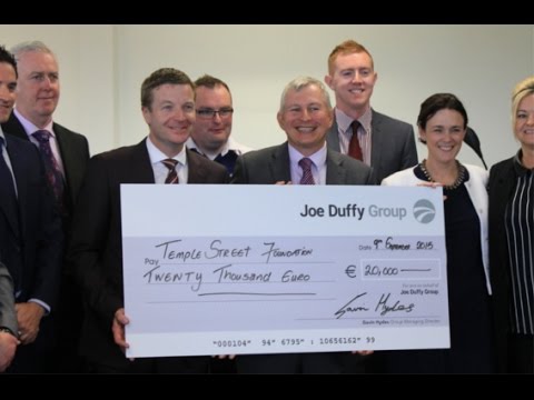 Joe Duffy Group Temple Street Children's Hospital Prize Draw Presented by Darragh Maloney