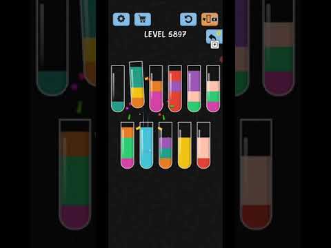 Water Color Sort Level 5897 Gameplay Solution