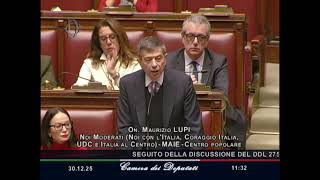 MAURIZIO LUPI INTERVIENE SULLA LEGGE DI BILANCIO 2026 LUPI