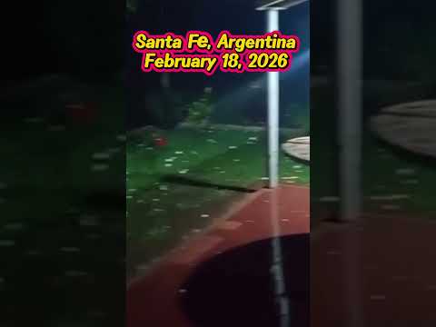Large hailstones in Las Rosas (Santa Fe, Argentina, February 18, 2026)