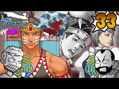 Death Defying Performance - Ace Attorney: Justice For All (Part 33) - 1ShotPlays (Blind)