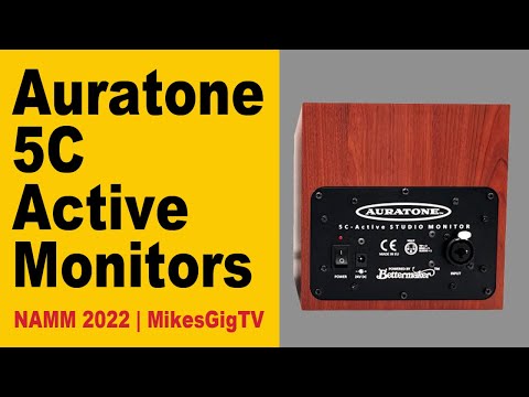 Active Studio Monitors by Auratone at NAMM 2022 | MikesGigTV