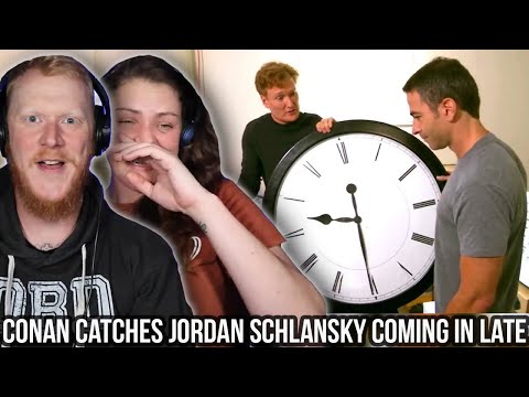 COUPLE React to Conan Catches Jordan Schlansky Coming In Late | OB DAVE