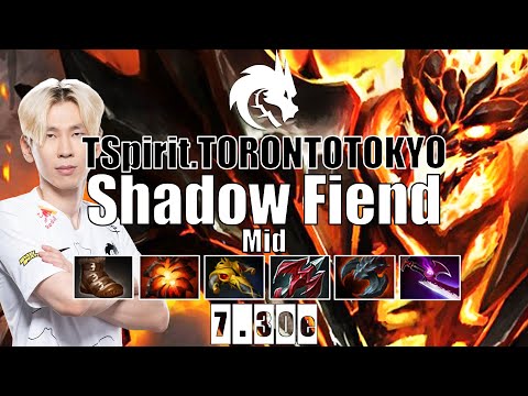 Shadow Fiend Mid | TSpirit.TORONTOTOKYO | TI10 CHAMP SF EZ GAME | 7.30e Gameplay Highlights