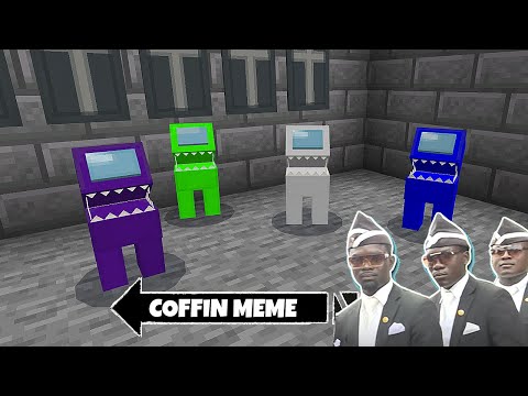 [36 Part! ] Coffin Meme Сraft Prison Cursed "Among Us" Mode! - Minecraft Pugball
