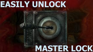 Skyrim Se: How To Lockpick Master Locks Easily (No Perks/ No Audio)