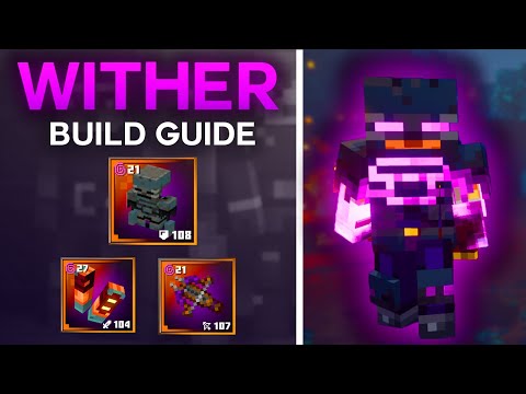 "Wither" Build (Lifestealing/Melee Damage) - Minecraft Dungeons Best Builds