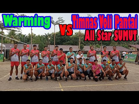 BENI HARYONO + TIMNAS VOLI PANTAI VS OGEK ANAK PON DAN ALLSTAR SUMUT. RAJA TARKAM.TURNAMEN VOLI.2022