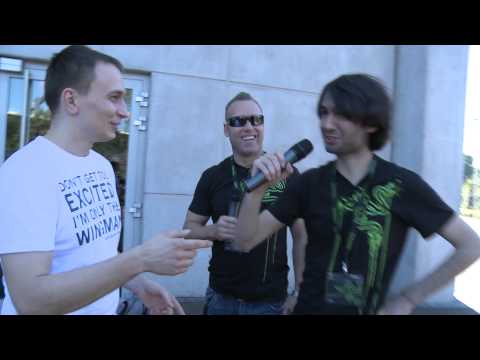 Carmac Gets Physical w/ Athene UND Swifty - Razer @ Gamescom 2012
