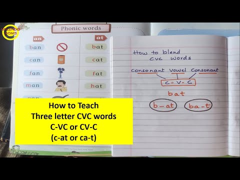 How to Read CVC Three letter words easily || CVC family words