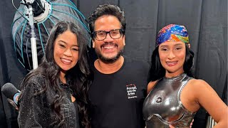 [Estefany e Gabriely na Gravação do DVD de Simone Morena - Bar da Morena]