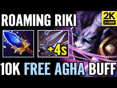 How to ROAM with RIKI ANA 10K MMR Roaming + Free Agha Buff EZ Game Dota 2