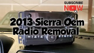 How to: Remove a Radio from a 2013 GMC Sierra