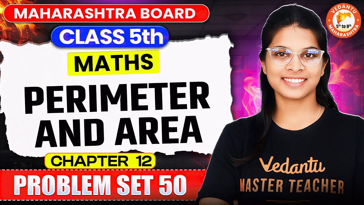 Perimeter & Area Class 5th Problem Set 50 | Maths Class 5 Chapter 12 | Maths By Vidhi Mam