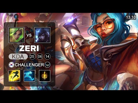 Zeri vs Aphelios ADC - KR Challenger - Patch 13.10 Season 13
