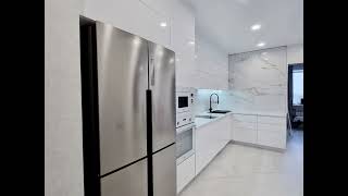 Современная угловая белая кухня с подсветкой Проект 157 фото 5