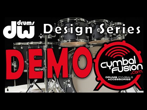 DW Design Series Drums Demo Video 7pc Black Satin