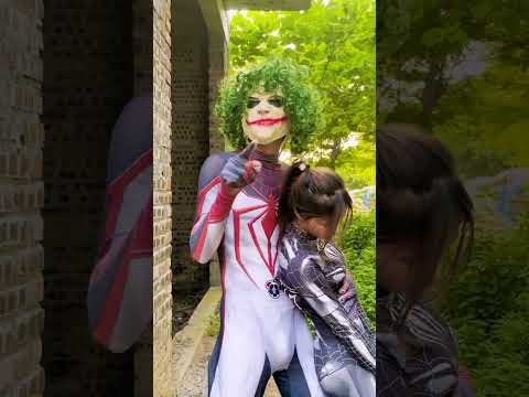 Comedy Joker: Joker kidnaps Spidergirl and is discovered by the animal #shorts #spiderman #funny