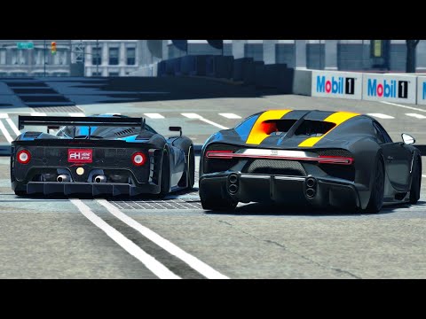 Ferrari P4-5-T GTP vs Bugatti Chiron SS 300+ at Chicago GP
