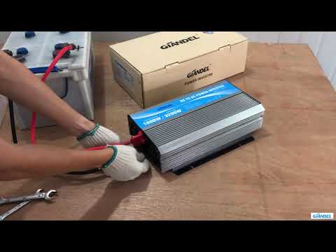 Inverter connection.How to connect the Giandel 1600W power inverter