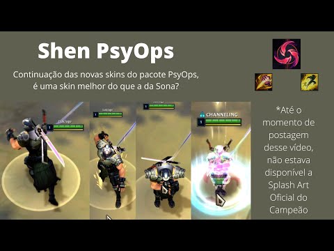 Shen PsyOps - Melhor que a skin da Sona? - Épica - LoL PBE Blitz Nexus Gameplay
