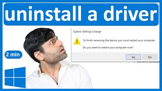 How to uninstall a driver Windows 10