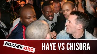 Dereck Chisora brawls with David Haye at Klitschko vs Chisora post-fight press conference