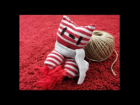 DIY Sock Cat - DIY Stuffed Toy