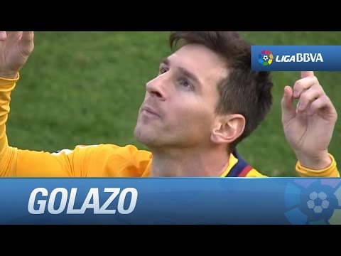 Golazo de Messi (1-2) Málaga CF - FC Barcelona