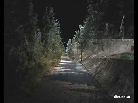 3D  σάρωση με Scanner X120 GO SLAM STONEX και 3Δ του νέφους εξωτερικό του κάστρου της Λαμίας