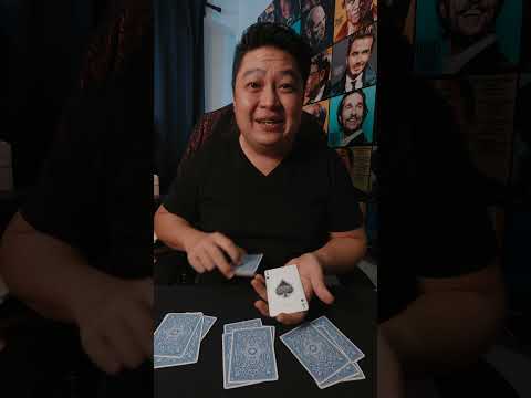 Card Cheating Technique The Bottom Deal (Face Up) #Shorts