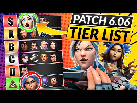 NEW AGENTS TIER LIST for Patch 6.06 - BEST and WORST Picks to Main - Valorant Meta Guide