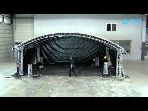 Test build of a Prolyte Arc Roof 8x6