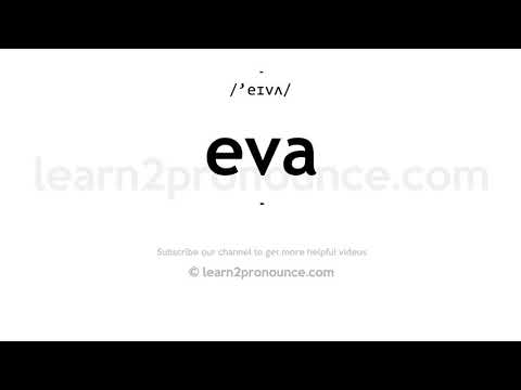How to pronounce Eva | English pronunciation