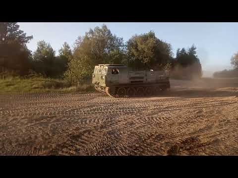 Ats59G - Soviet tracked beasts making a pack, soaked in the evening sun.