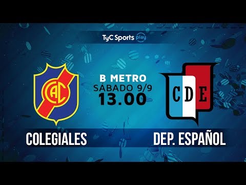 Primera B Metropolitana: Colegiales vs. Deportivo Español l #PrimeraBenTyC