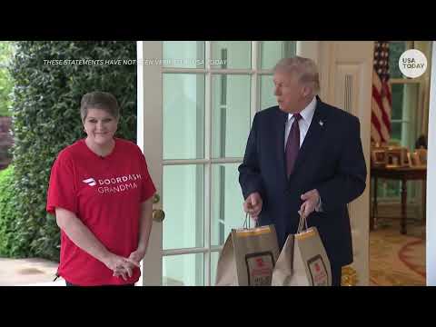 Trump reaction to Pope Leo comments, Strait of Hormuz blockade: Full DoorDash press conference