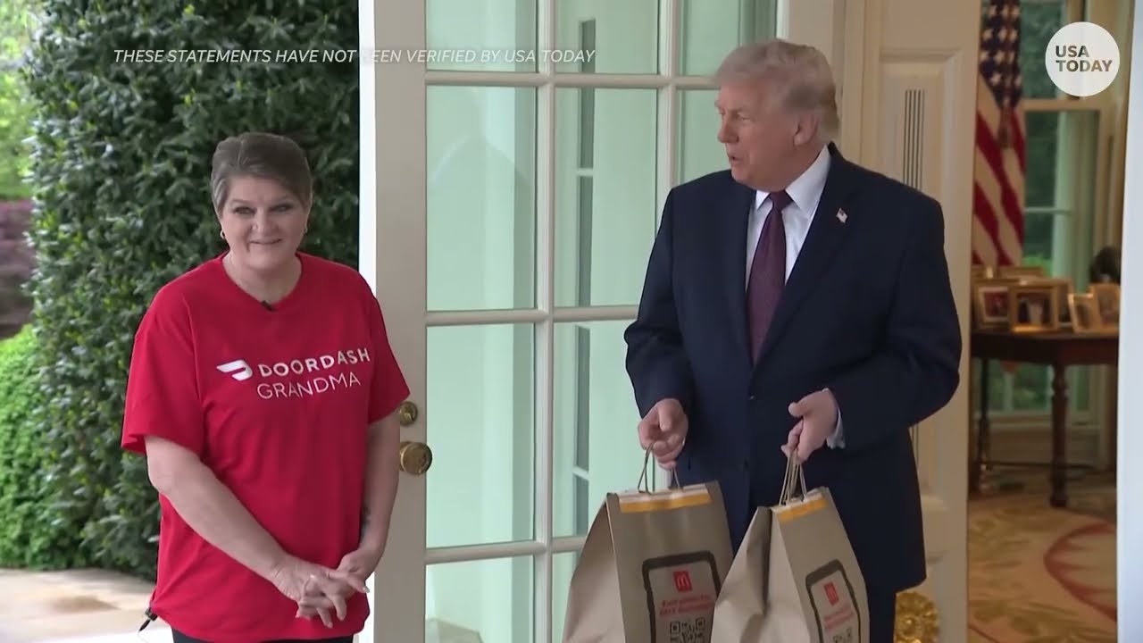 Trump reaction to Pope Leo comments, Strait of Hormuz blockade: Full DoorDash press conference