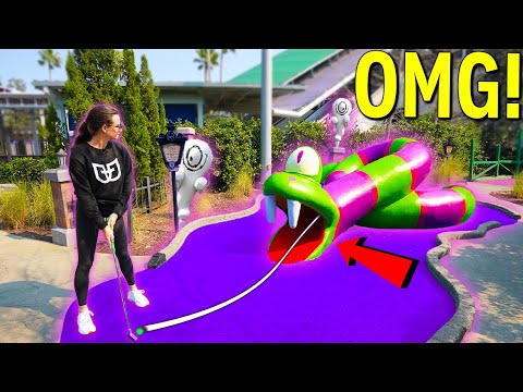 Crazy One of a Kind Mini Golf Course! *Must Play!*