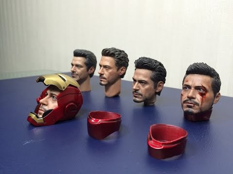 How to attach a helmetless Tony Stark headsculpt to a figure