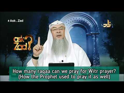How many rakahs for Witr, Can we pray one rakah Witr, How did Prophet use to pray Witr? Assimalhakee
