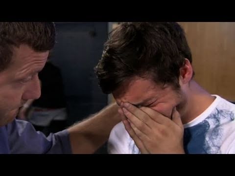 Tobias Sumpton's nerves at X Factor bootcamp - itv.com/xfactor