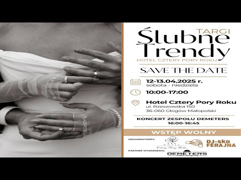 Targi Ślubne Trendy 2025 | Hotel Cztery Pory Roku | Rzeszów