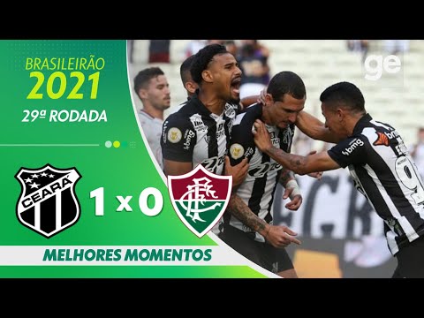 Gols e lances de Ceará x Fluminense