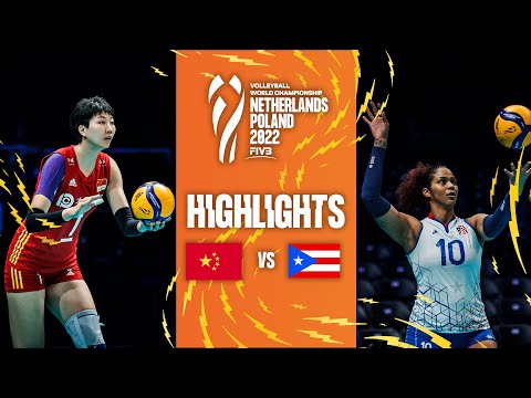 Волейбол CHN vs. PUR — Highlights Phase 2| Women's World Championship 2022