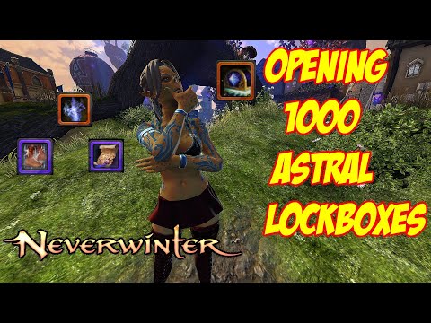 Neverwinter Mod 22 - Opening 1000 Astral Lockboxes How Many Boots I Got? NEW Rewards Northside