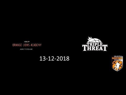 Donderdag  13 DECEMBER 2018 20:00  Orange Lions Academy M21 1 Triple Threat M21 1