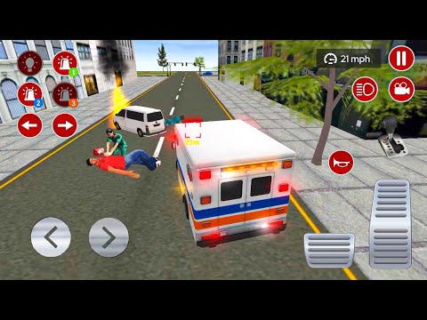 Emergency Van Driving Quickly Reach accident place #AAE5